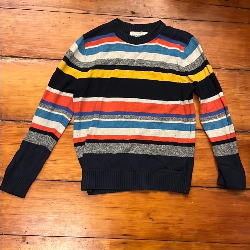 H&M Men's Colorful Striped Crewneck Sweater